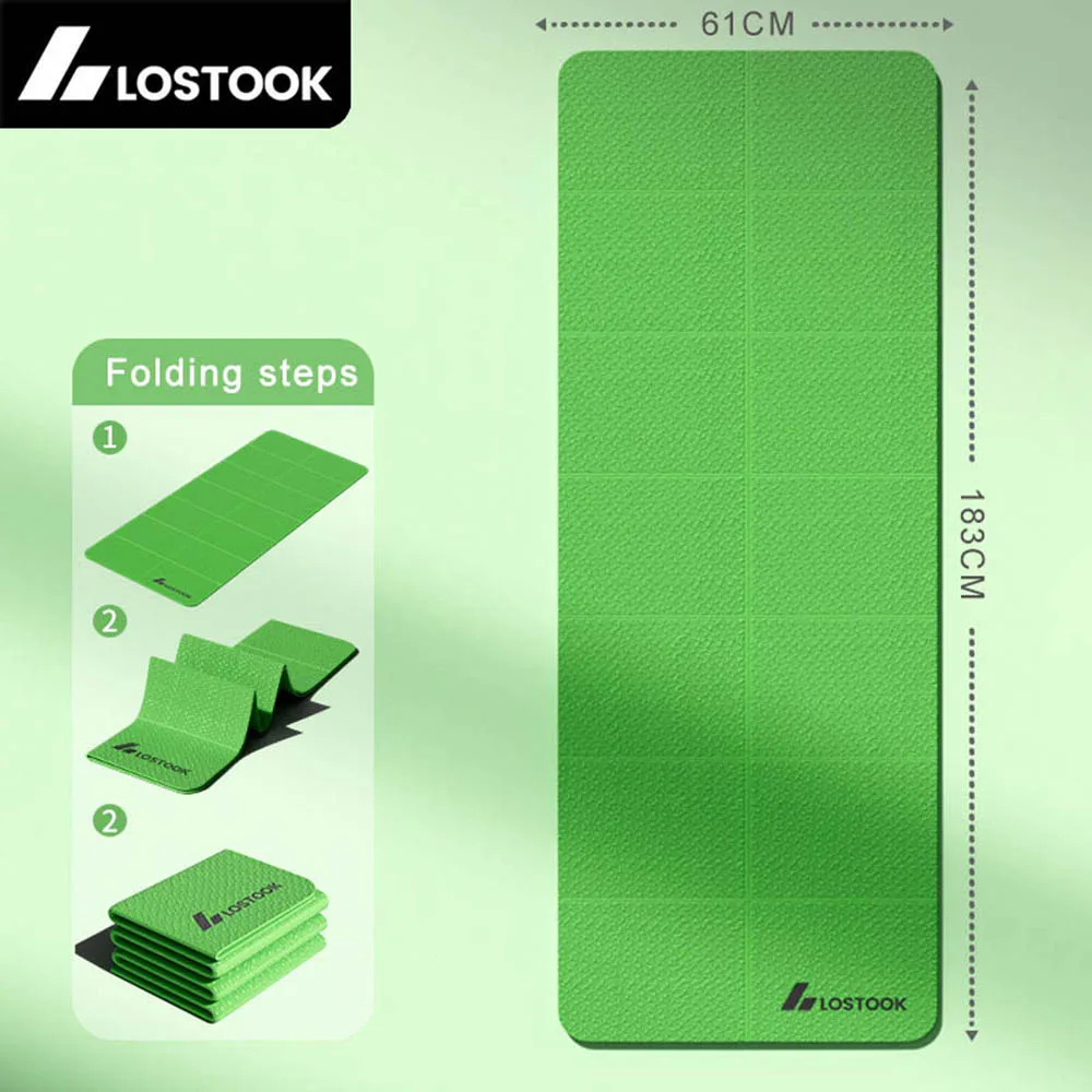 Lostook Foldable Yoga Mat – 4mm for Home & Travel - Image 10
