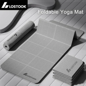 Lostook Foldable Yoga Mat – 4mm for Home & Travel