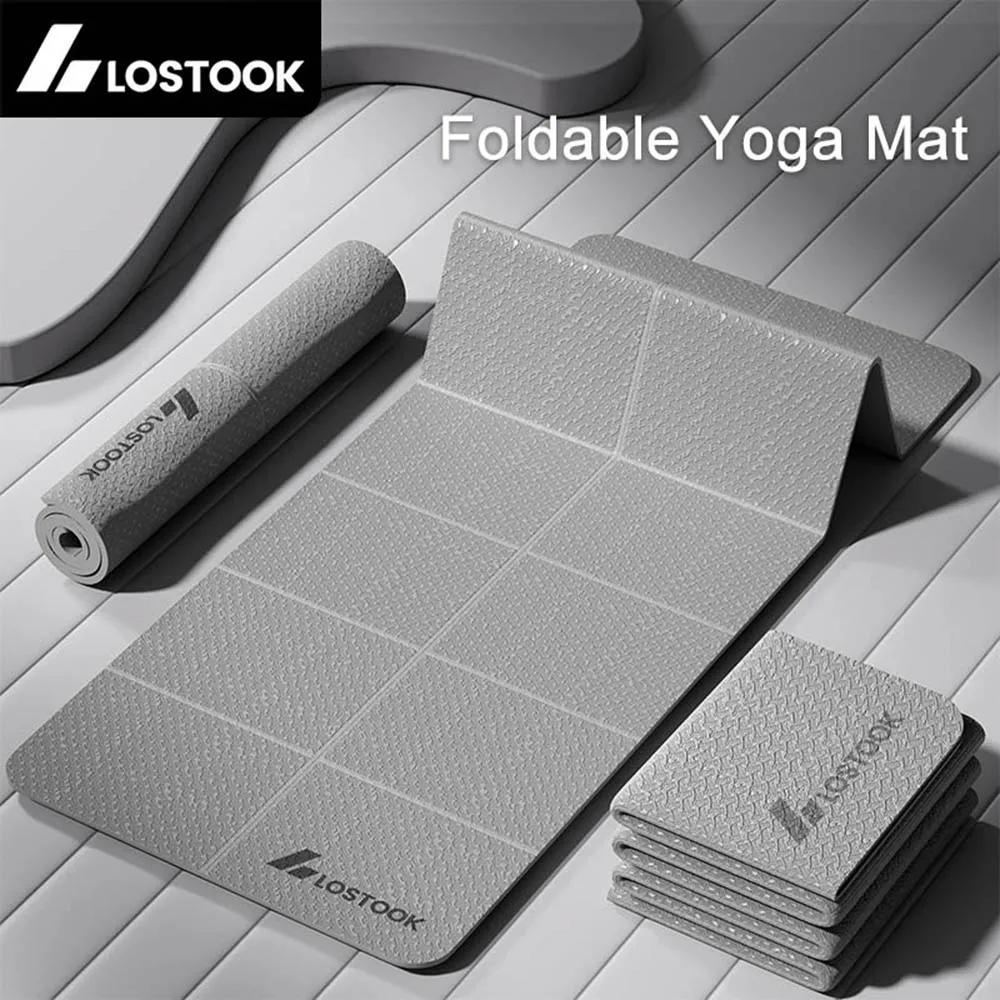 Lostook Foldable Yoga Mat – 4mm for Home & Travel