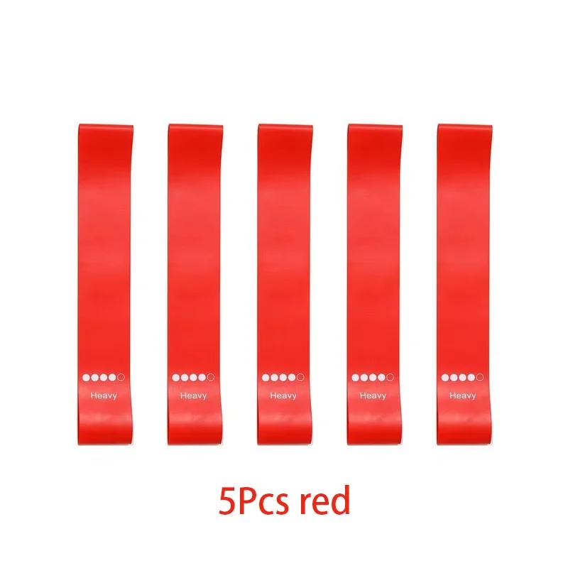5-Piece Resistance Loop Bands Set with Storage Bag - Image 14