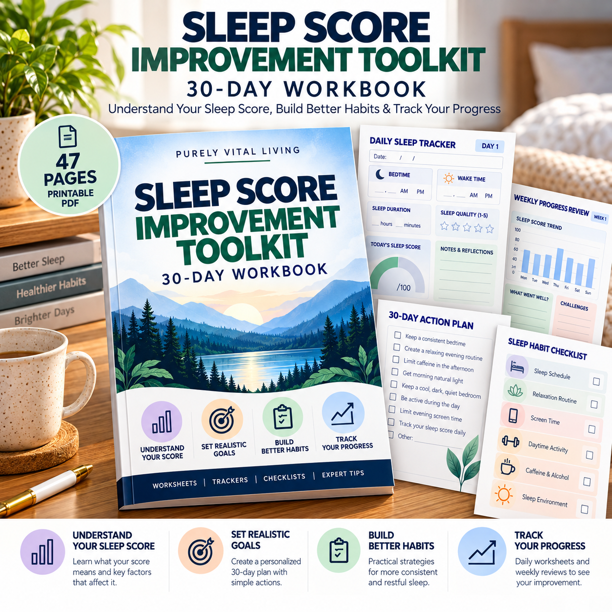 Sleep Score Improvement Toolkit Mockup